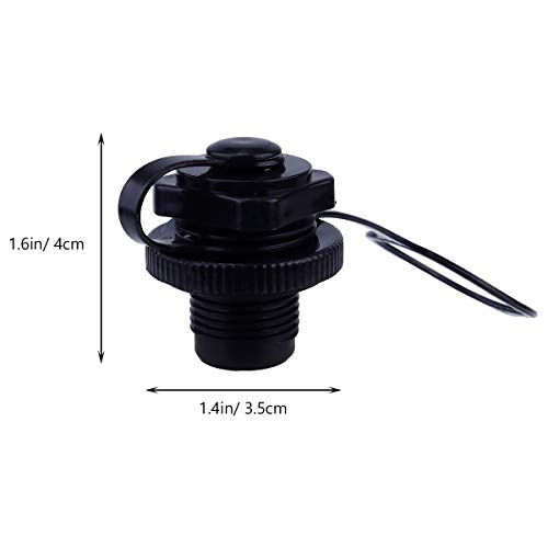Abaodam 2 peças de plugue de barco inflável, 22 mm, acessórios de caiaque para barco