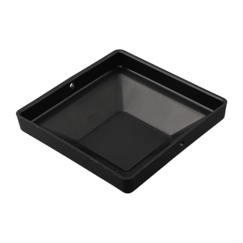 24 tapas de poste de valla cuadradas de 10,2 cm para postes de madera, tapas de poste de valla, tapa de poste de valla negra para postes, barandillas, tubos de acero
