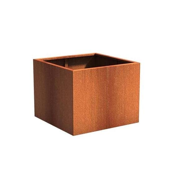 ADEZZ Pflanzkübel Andes quadratisch | aus Cortenstahl (100 x 100 x 80 cm)