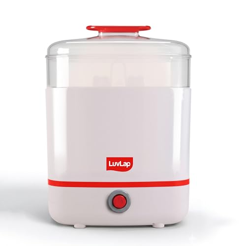 Image of LuvLap 3-in-1 Electric Steam Sterilizer, Sterlizer for Baby Products, Kills 99.9% Germs, 8 Minutes Superfast Sterilization, Keeps Items sterile for up to 24 Hours*