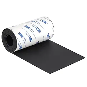 Non Slip Furniture Pads for Hardwood Floor - Silicone Self Adhesive Anti Scratch Floor Protectors, Cuttable Rubber Furniture Pads 4 in x 40 in (Black)