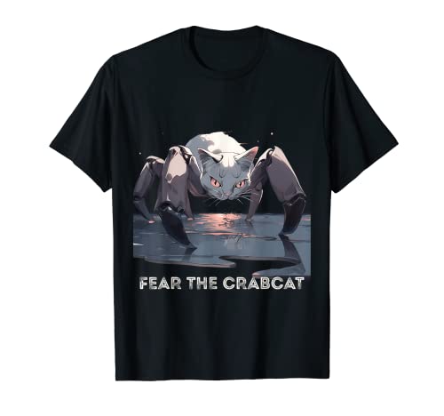 Angst der Krabbenkatze - Lustige Krabbe Katze Cryptid Cryptozoology T-Shirt