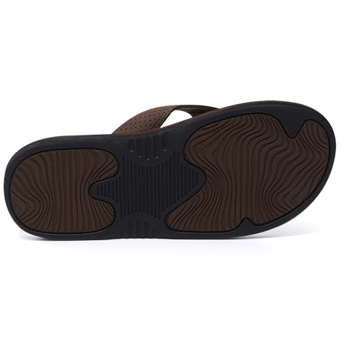 Image of MALIDA Mens Flip Flops Non-Slip Bathroom Shower Shoes Waterproof Cushion foam Indoor and Outdoor Thong Sandals