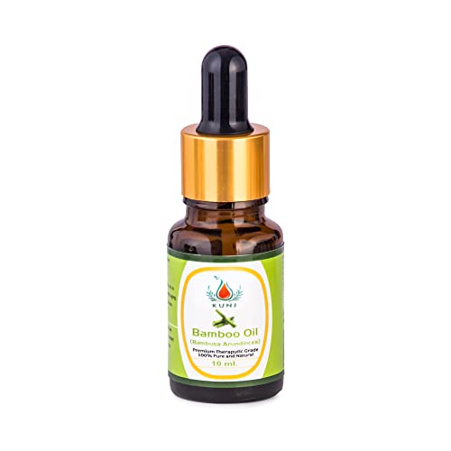 Image of KUNJ Bamboo Essential Oil (Bambusa arundinacea) 10ML - 100% Pure & Natural, Undiluted, Steam Distilled - Therapeutic Grade Oil for Hair Strengthening, Skin Care & Aromatherapy