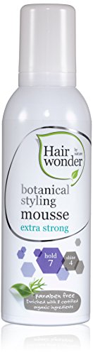 Mousse coiffante botanique extra forte Hairwonder by Nature pour fixation naturelle