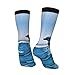 XZDWPY Jumping up dolphins Unisex Mid-Calf Socks 2 Black-1 Polyester Skin-Friendly Moisture-Wicking Fashionable Crew Socks