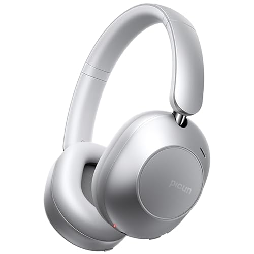 Picun F6 Hybrid Active Noise Cancelling Headphones,Transparency Mode,Wireless Over Ear Bluetooth Headphones,Hi-Res Audio & Head Tracking,120H ANC Playtime and 16 EQ Modes by via App,for Home Travel