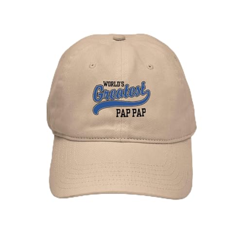 CafePress World's Greatest Pap Pap Cap Unique Adjustable Baseball Hat