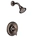 Moen Brantford Oil Rubbed Bronze Posi-Temp Pressure Balancing Shower Trim Kit with Shower Head and Lever Handle (Valve Required), T2152ORB
