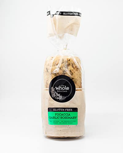 The Whole Kitchen Gluten Free Focaccia Garlic & Rosemary 350G - Frozen