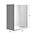 WOODBRIDGE 60 in. L x 36 in. W x 75 in. H Alcove Solid Surface Shower Combo Kits with Glue Up Shower Walls in Glossy White and Single Threshold Shower Base in White with Right Drain and Black Cover