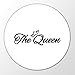 HUURAA! Aimant de réfrigérateur The Queen - 59 mm - Avec motif couronne - Cadeau de mariage - Pour vos amis et votre famille