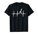 Gitarre Herzschlag Geschenk Musik Instrument T-Shirt