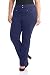 Rekucci Curvy Woman Secret Figure Knit Plus Size Straight Pant w/Tummy Control