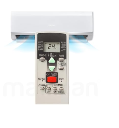 Image of 7-SAT Compatible with O General AC Remote Original Model AR-RCD2E Suitable for Split & Window AC (Come with 2 AAA Batteries)