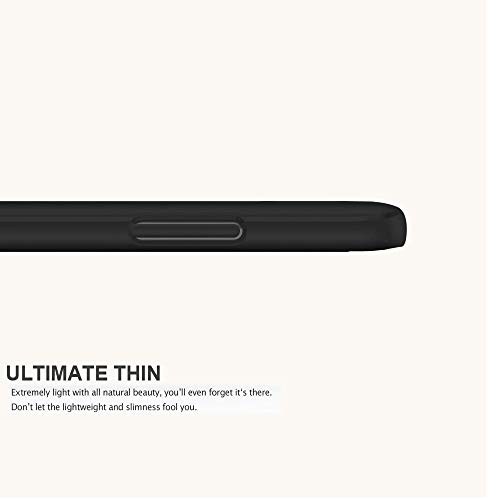 Image of TheGiftKart Sleek Back Cover Case for Redmi 8A Dual | Slim Fit Protective Design | Ultra Matte Finish | Camera Protection Bump | Soft Silicon Back Cover Case (Silicone, Black)