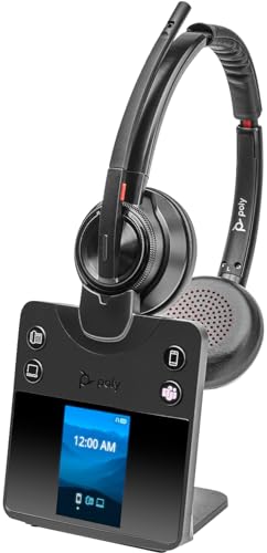 Auriculares DECT Poly Savi 8420 Office duales para Microsoft Teams