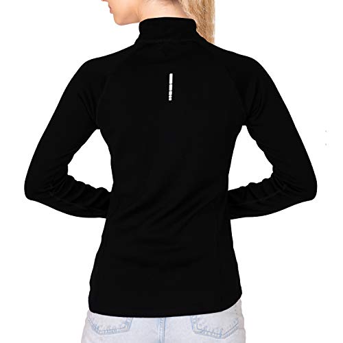 MERIWOOL Women’s Half Zip Base Layer Top 400g Heavyweight Merino Wool Sweater2