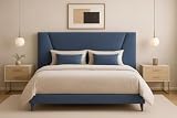 · 🛏 ️Cabecero de cama de calidad acolchado FACIL LIMPIEZA solo con agua, tapizado en tejido antimanchas también disponible en polipiel cabecero moderno , funcional y resistente.