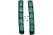 Vert Chaussures en caoutchouc de rechange pour jante en céramique – Insert V brake Pad Longueur : 72 mm