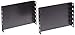 BUD Industries PE-1600 Steel Panel Extender 3.46" L x 5" W x 0.75" H, Black