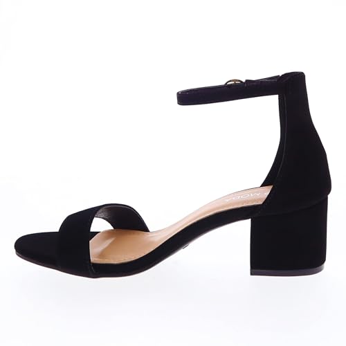 TOP Moda Darcie-1 Ankle Strap Dressy High Heel Sandal, Non-slip Sole, For Wedding, Party, Prom, Evening Wear, or Any Occasion, Sleek Style Block Heel Sandals3