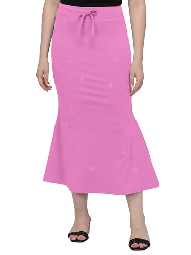 Image of Mehrang Stretchable Shimmer Saree Shapewear Petticoat for Women, Skirts for Women,Shape Wear Dress for Saree