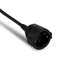 REV Verlängerungskabel - Verlängerung 10m mit Winkelstecker, 3680W, schwarz – Ansicht 4