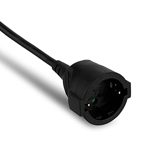 REV 0016100514 przedłużacz, kabel przedłużający z wtyczką kątową 10 m, 3680 W, czarny