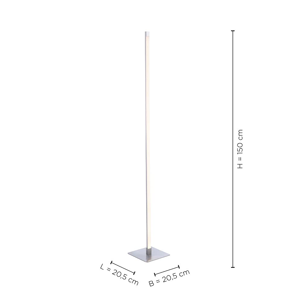SellTec LED Stehleuchte Touchdimmer warmweiß stufenlos dimmbar warmweiß | Leselampe, Leseleuchte, stufenlos dimmbar