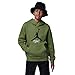 Nike Jordan MJ Baseline Pullover Big Kids Hoodie (US, Alpha, Medium, Regular, Sky J Light Olive)
