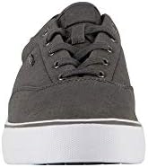 Lugz Men's Flip Classic Canvas Low Top Fasion Sneaker, Dark Grey/White, 9.5 | Image 4