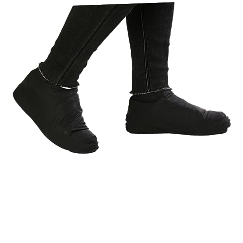 Fundas de zapatos para lluvia PartyKindom, cubiertas elásticas de látex reutilizables, tamaño L miniatura 7