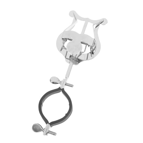 FAVOMOTO Portable Clarinet Music Holder Metal Sheet Clip Trumpet Lyre and Flip Folder Accessory