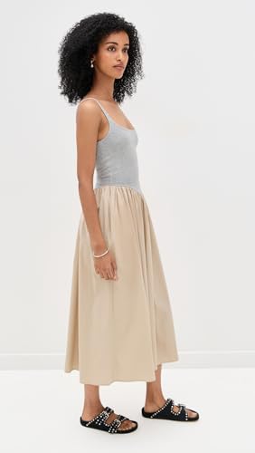 LE BOP Women's Alix Mixed Fabric Tank Dress4