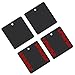 DHUJBFF 4PC Self-Adhesive Magnetic Mount Pad for Cars Pickup Trucks SUV Aluminum Cabs, for Magnetic Light Mounts, Resistant Black Powdercoat, Ideal for Light Bars, Strobe Beacons, Spot Lights