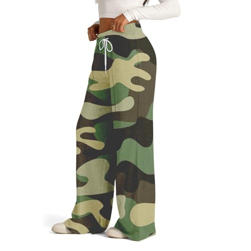 GOFULY Sweatpants Women Wide Leg Drawstring Elastic High Waistd Trendy Flare Sweat Pants Pockets Solid Jogger Y2K Trousers4