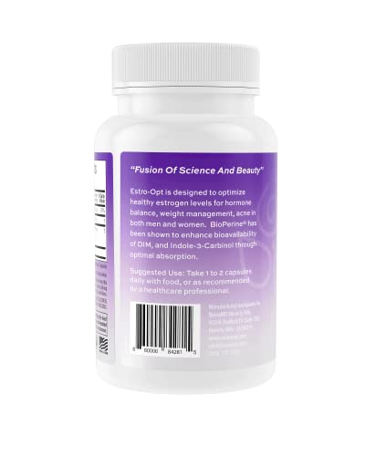 Image of Estro-Opt Estrogen Blocker for Men /Women, Teens, Supports Hormonal Balance,PCOS & Menopause Symptoms, Improve Testosterone,Skin Problems, IC3, DIM, w /BioPerine*
