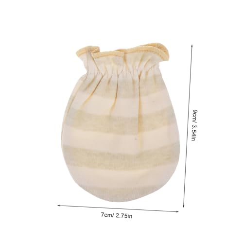 FRCOLOR 4-Pack Newborn Mittens for Baby Boys and Girls Breathable Cotton No-Scratch Infant Mitts Soft Hand Covers for Newborns Unisex Baby Accessories2