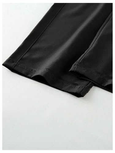 GORGLITTER Boy's 2 Pack Baggy Pants Elastic Waist Wide Leg Cargo Pants Streetwear Trousers4