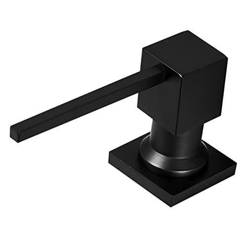 Balacoo Copper Hand Soap Pump Dispenser Black Sink Soap Dispenser for Kitchen Bathroom