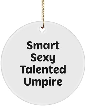 Funny Smart Sexy Talented Umpire Gifts from Friends Unique Circle Ornament, Umpire Gifts for Christmas Decor, Inspirational Umpire Home Decor, Umpire Umpire Lover Gift image 2