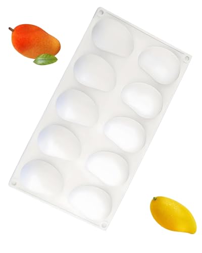 【Materiale di alta qualità】Il nostro stampo per mango è realizzato in silicone di alta qualità, privo di BPA, PVC e ftalati. È atossico, flessibile, riutilizzabile e resistente al calore, con un intervallo di temperatura di esercizio adeguato da -40 °C a +220 °C. Può essere inserito in forno in tutta sicurezza.