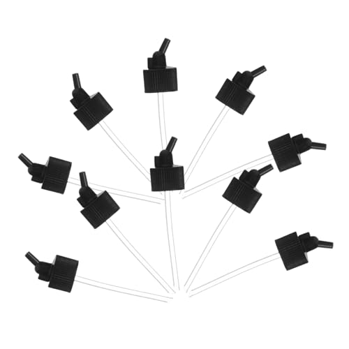 IWOWHERO 10pcs Airbrush Bottle Lid Adapter Cap: 30° Angle Airbrush Jar Cover for 30ml/1oz Paint Bottles - Airbrushes Accessories for Painting and Coating