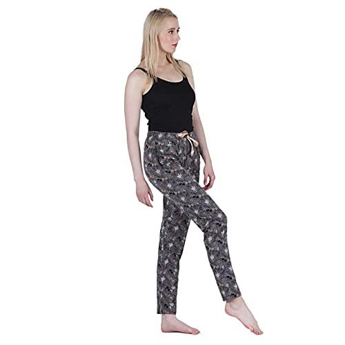 Image of Women's Cotton Printed Night Pyjama with Two Pockets