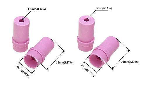 Vleant Sandstrahldüse aus Keramik (Innendurchmesser 4,5 mm + 5 mm), Sandstrahldüsen für tragbare Sandstrahlpistole, 10 Stück