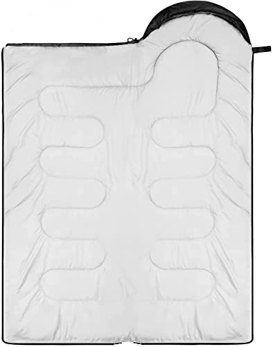 Sportneer Sleeping Bags for Adults, Sportneer Sleeping Bag 3-4 Season Warm Weather Waterproof Lightweight Camping Sleeping Bag for Camping Backpacking Hiking Outdoor Travel.