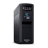 CyberPower CP1350PFCLCD PFC Sinewave UPS Battery Backup and Surge Protector, 1350VA/880W, 12 Outlets, AVR, Mini-Tower; UL Certified