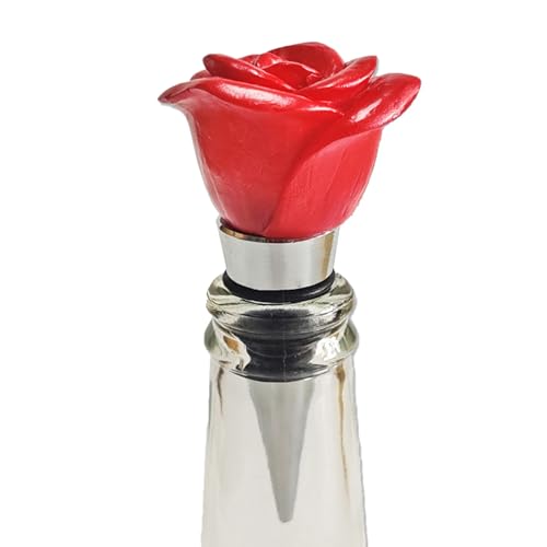 Bouchons de vin de vacances – Résine + Caoutchouc + de zinc | Bouchon de boisson de décoration pour la saint-valentin, bouteille décorative, bouchon de...