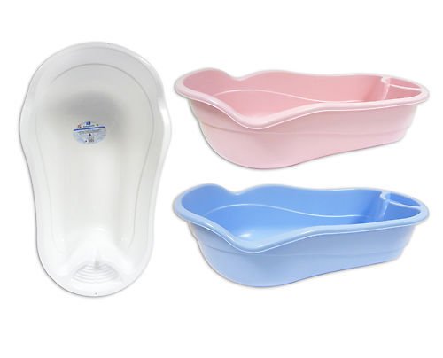 First Steps Baby Bath Bathing Tub for New Born Colours Blue Pink Or White